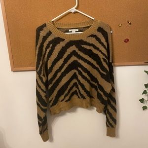 American Eagle Tiger Print Sweater